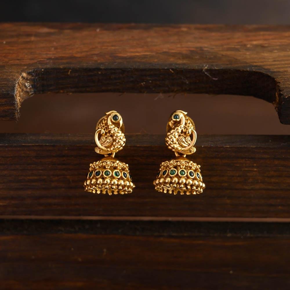 peacock jhumkas - Elegant on a budget- Babyy -Minmini