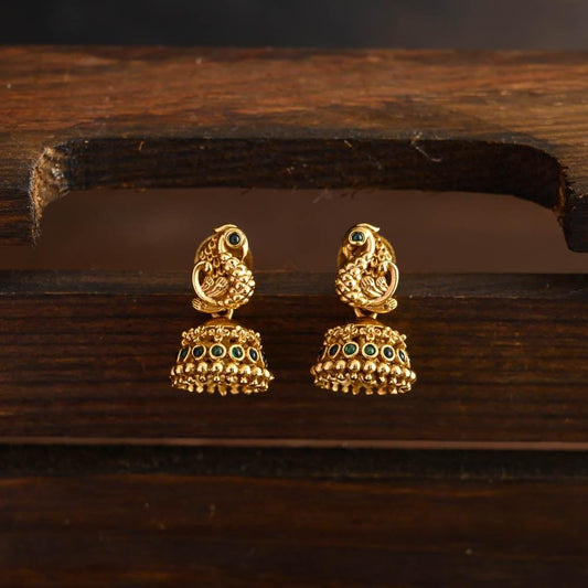 peacock jhumkas - Elegant on a budget- Babyy -Minmini