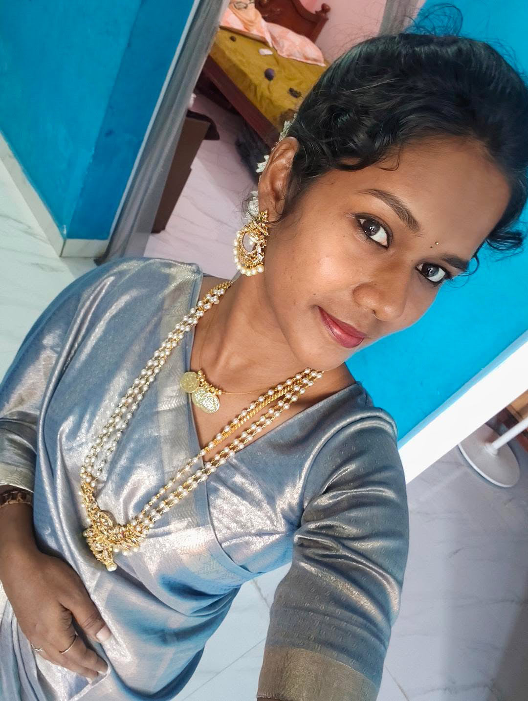 Lakshmi coin invisible chain - 3 coins- Gla