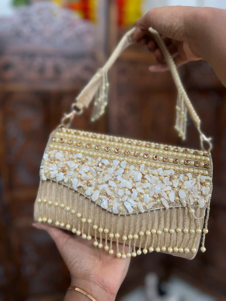 Bridal clutch bag