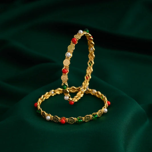 Lakshmi coin bangles - varalakshmi - Ponn