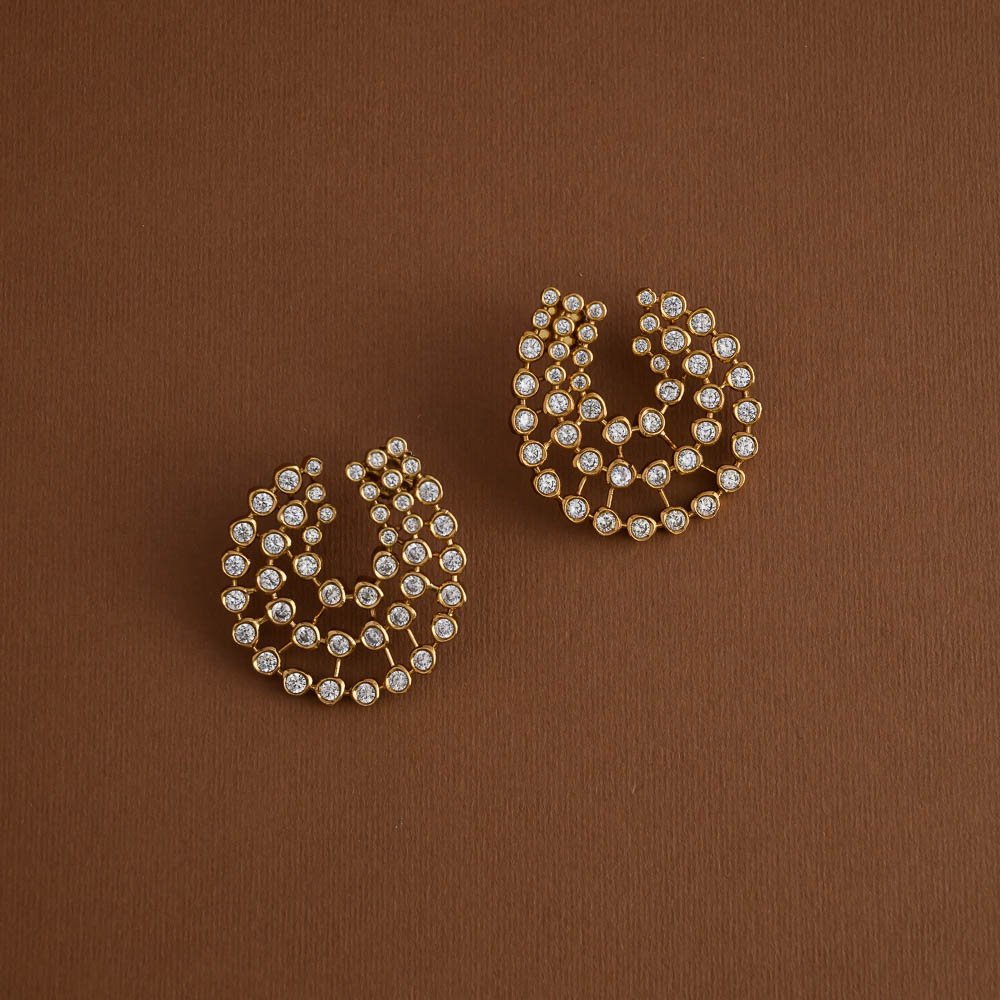 Over sized AD earstud  - stud