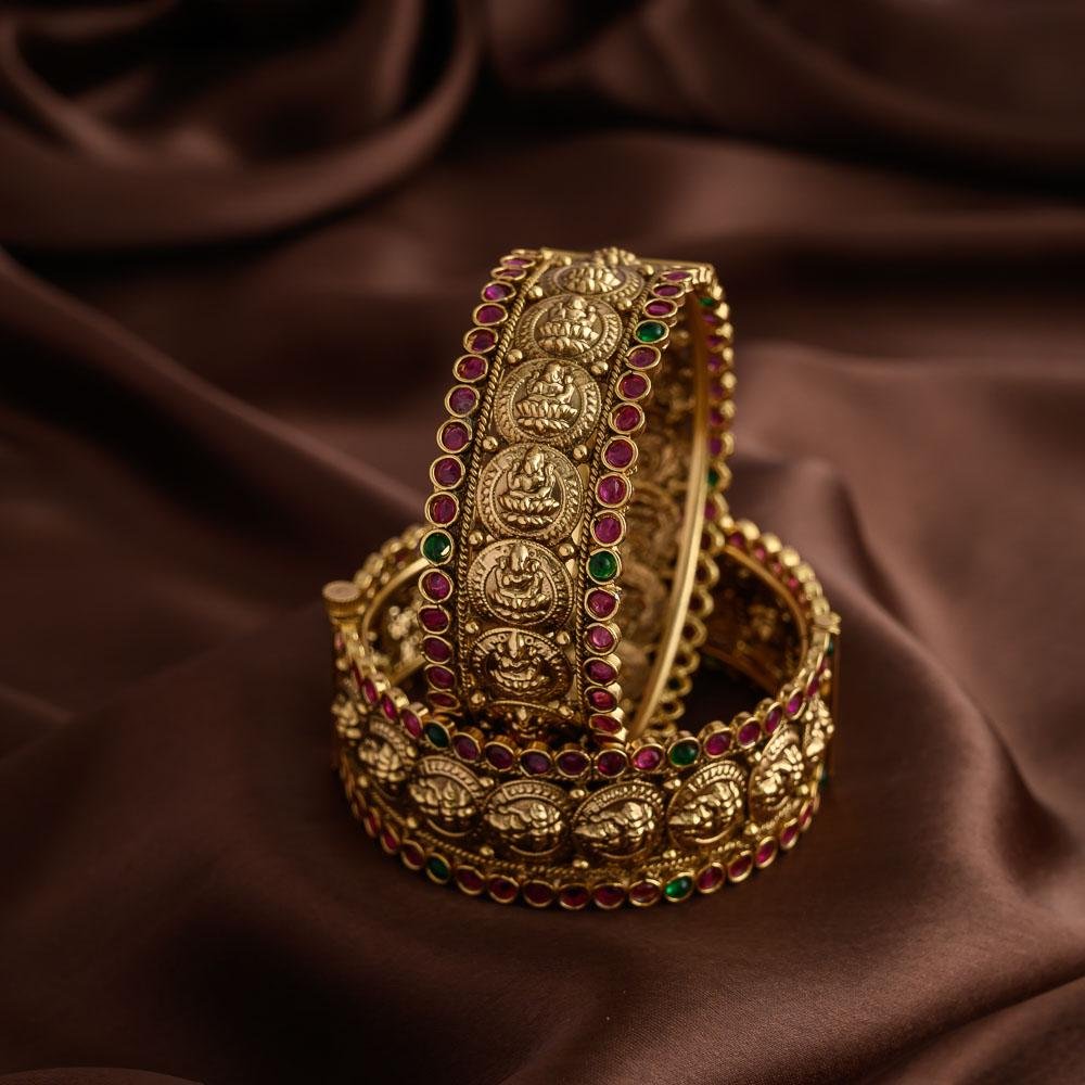 Lakshmi coin kada bangles - thara