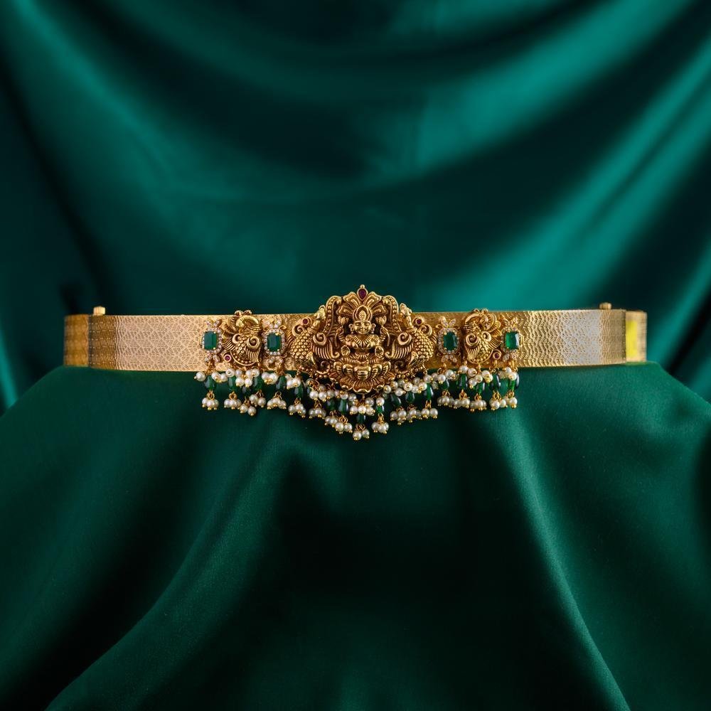 Lakshmi 3d pattern bridal hipbelt - janvi