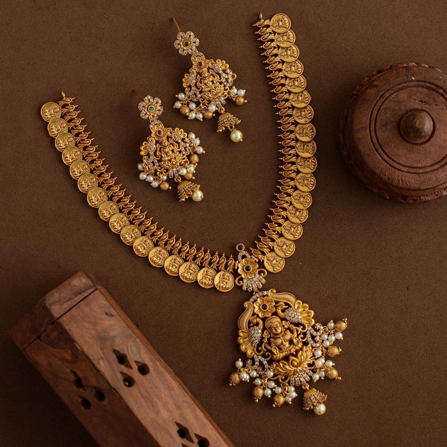 triveni lakshmi coin neckpiece - Onam