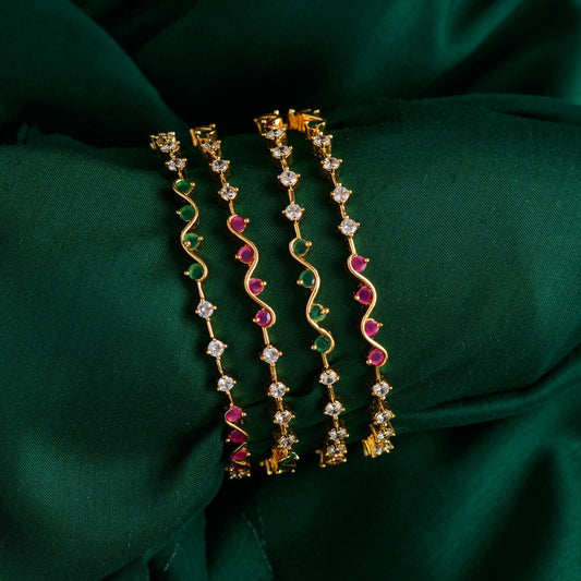 side bangles- four - Ponn - Minmini - Thara