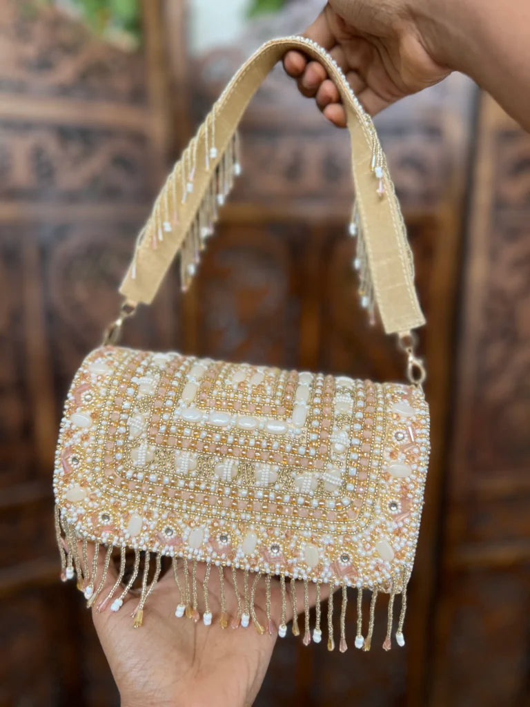 Bridal clutch bag
