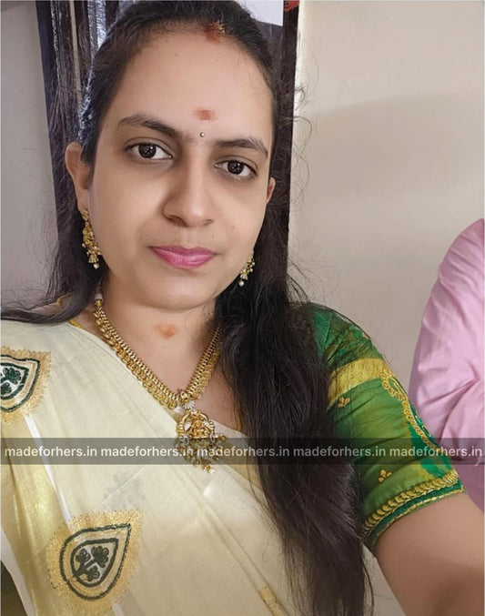 triveni lakshmi coin neckpiece - Onam