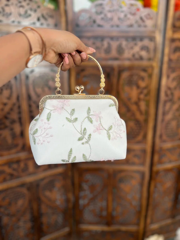 Bridal clutch bag