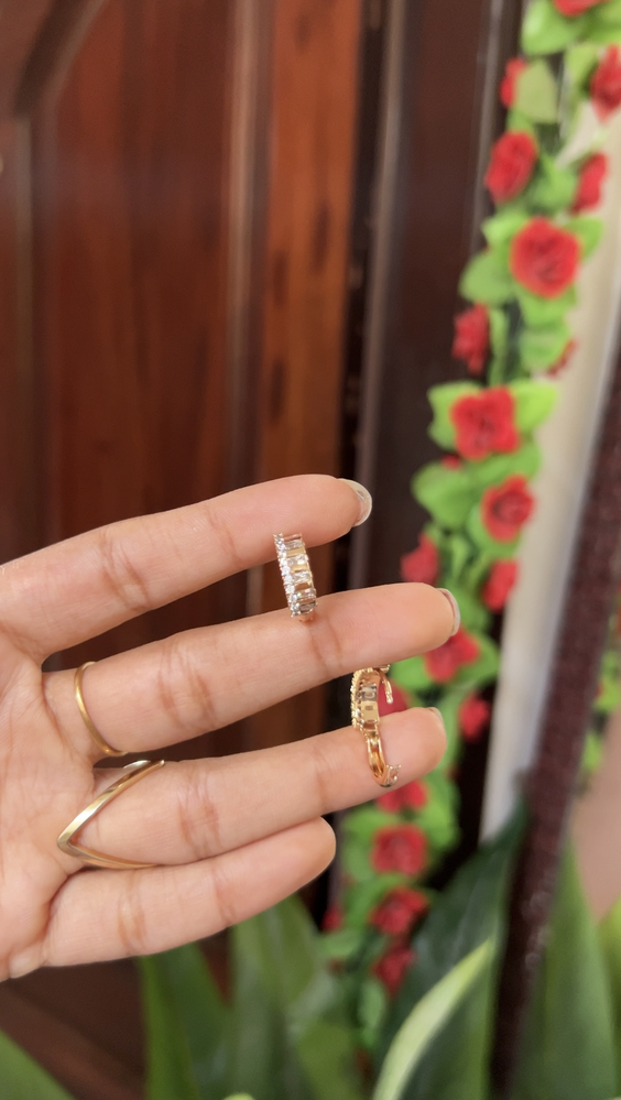 Hoop earrings - gold