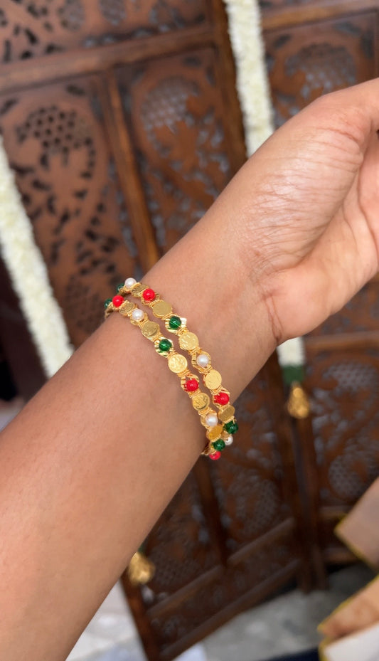 Lakshmi coin bangles - varalakshmi - Ponn