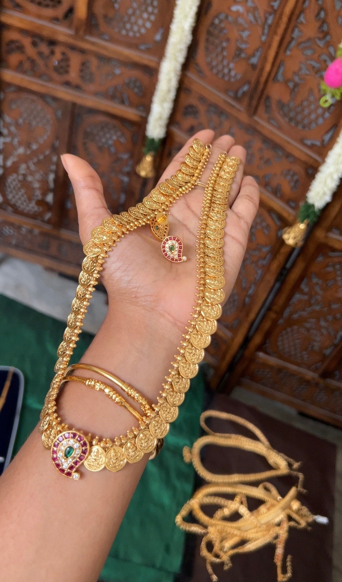 Lakshmi coin haaram set - menka - Mru