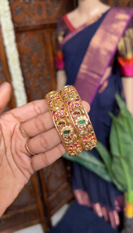 peacock lakshmi bangles - Rukhu - janvi -rukhu