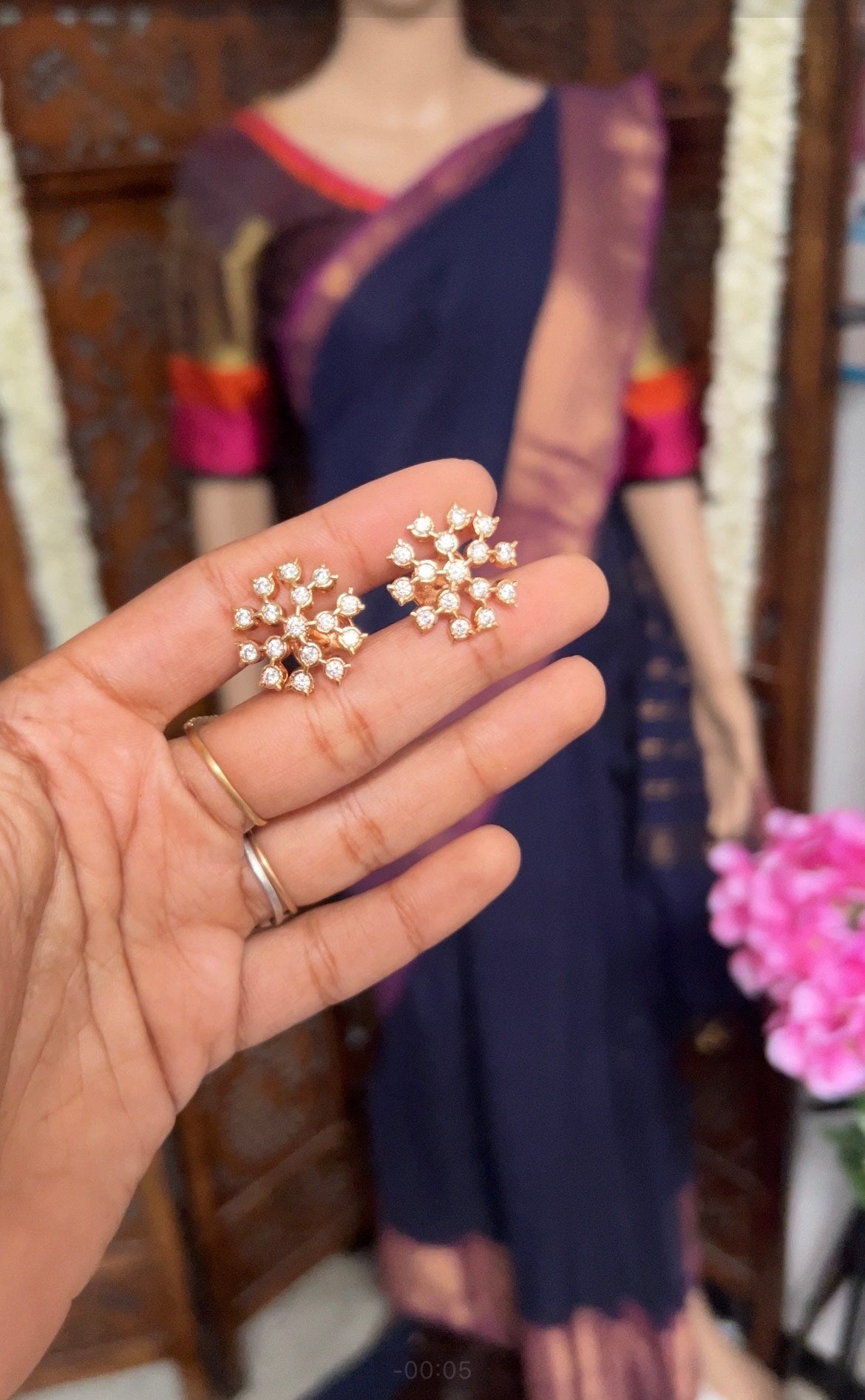 Impon vintage earstud - Venus