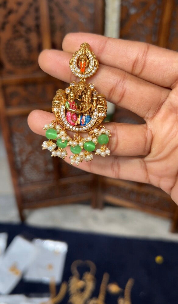 Srinivasar Thirukkalyanam - hand painted real gold inspired