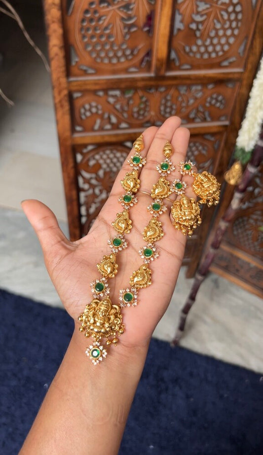 ambuja temple designer neckpiece set - kamatchi - Nita