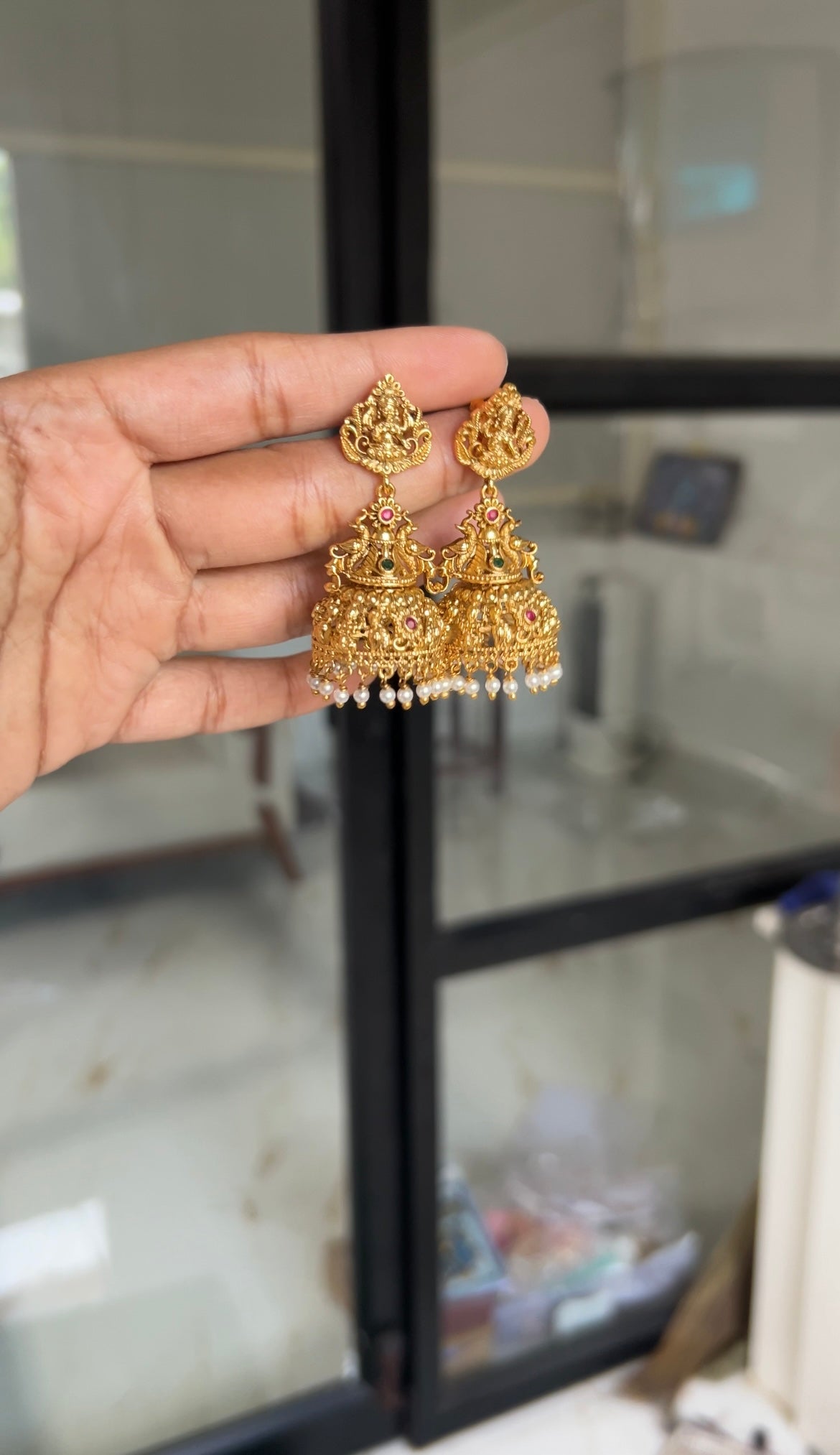 Nagasi jhumkas - Thaanya - janvi