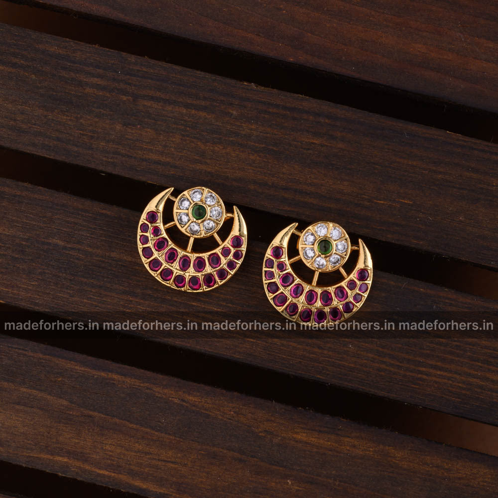 Kempu traditional earstud