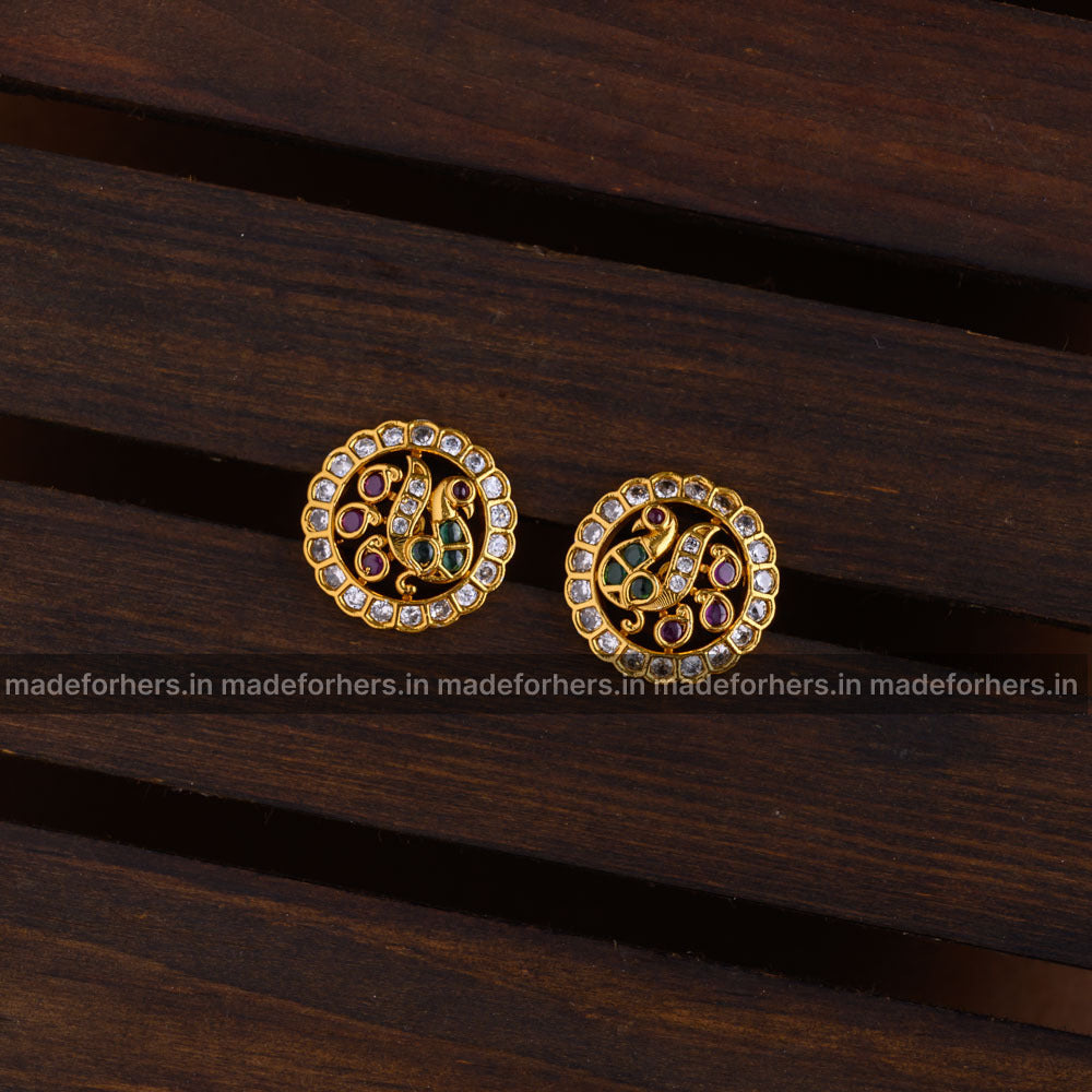 Kempu traditional earstud