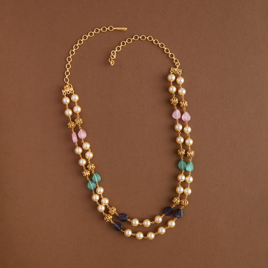 Angaraka Multicolour beads Balled Chain