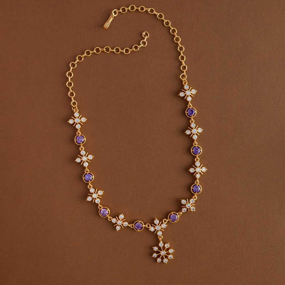 Impon Lavender Flora Neckpiece