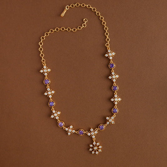 Impon Lavender Flora Neckpiece