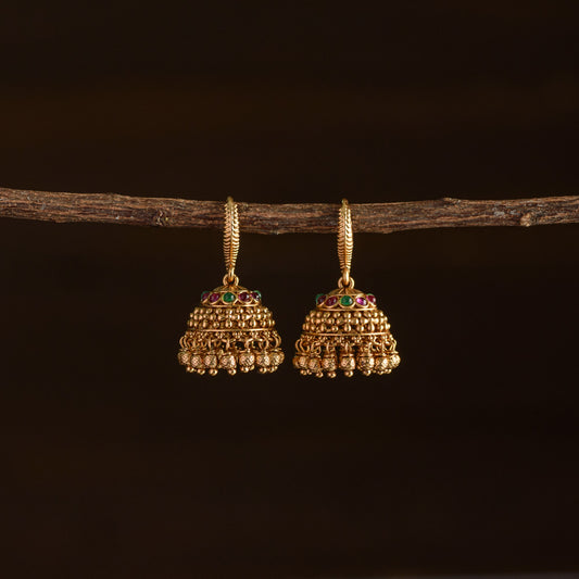 Meenakari jhumka