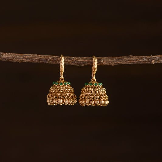 Meenakari jhumka
