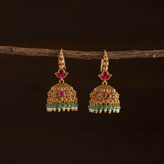 Meenakari Jhumkas