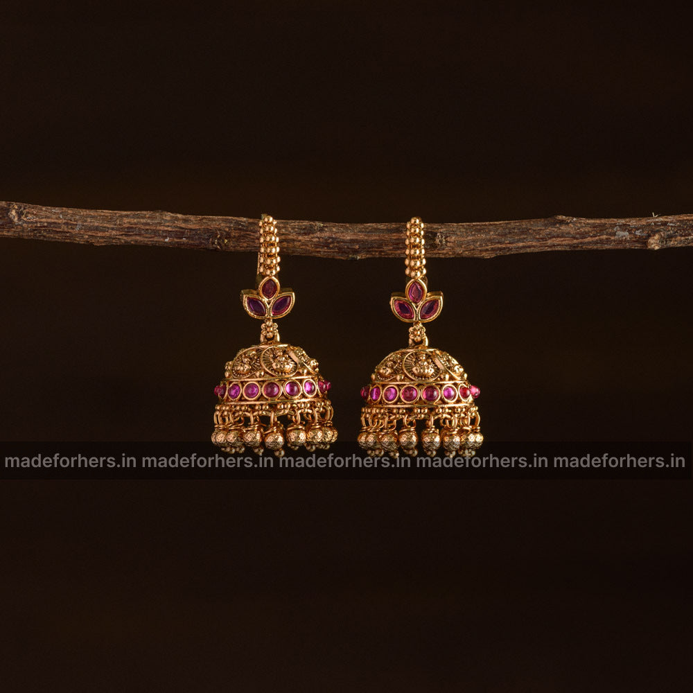 Meenakari Jhumkas