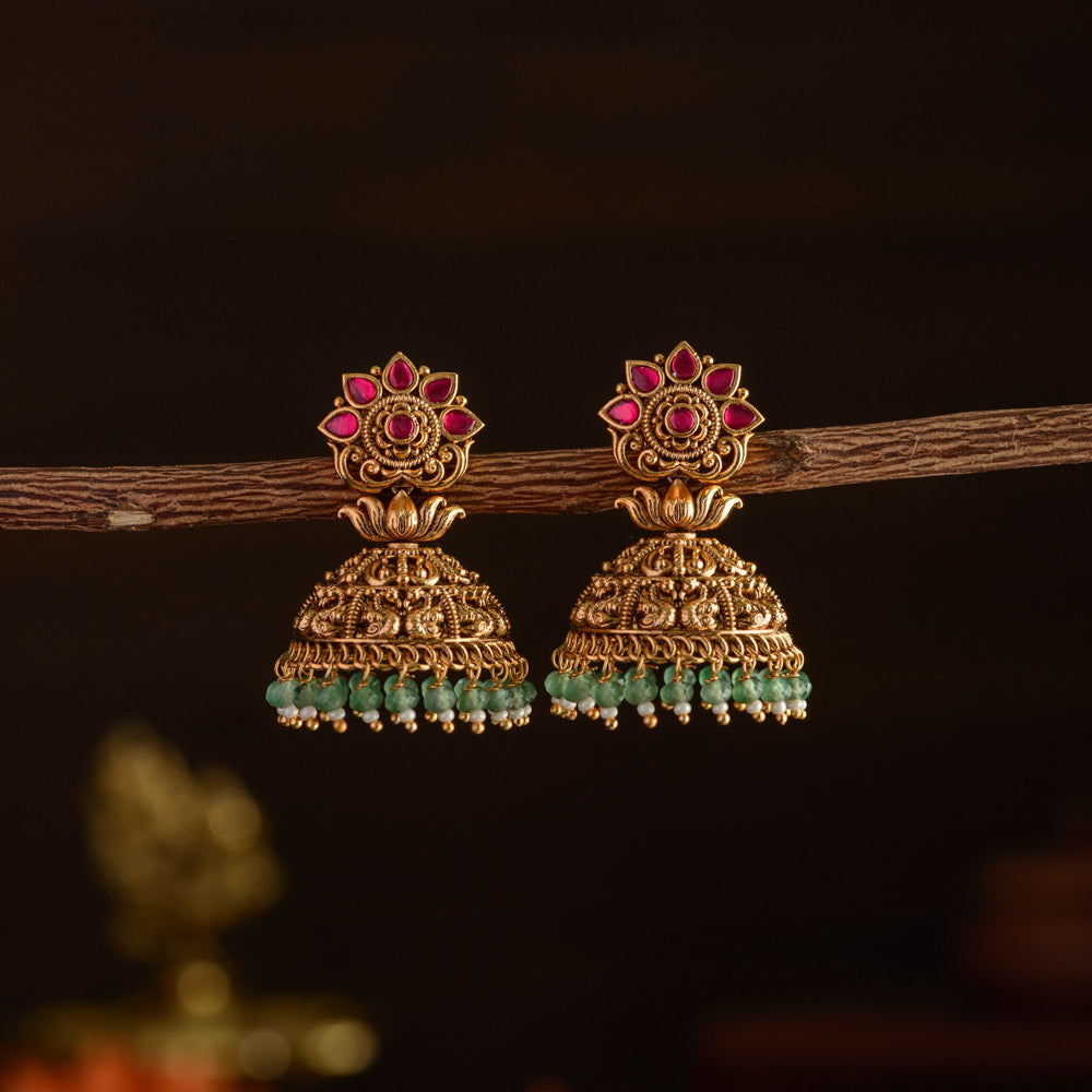Tamara peacock jhumka - Suki