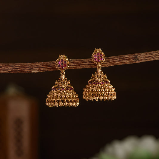 Floral lakshmi jhumka