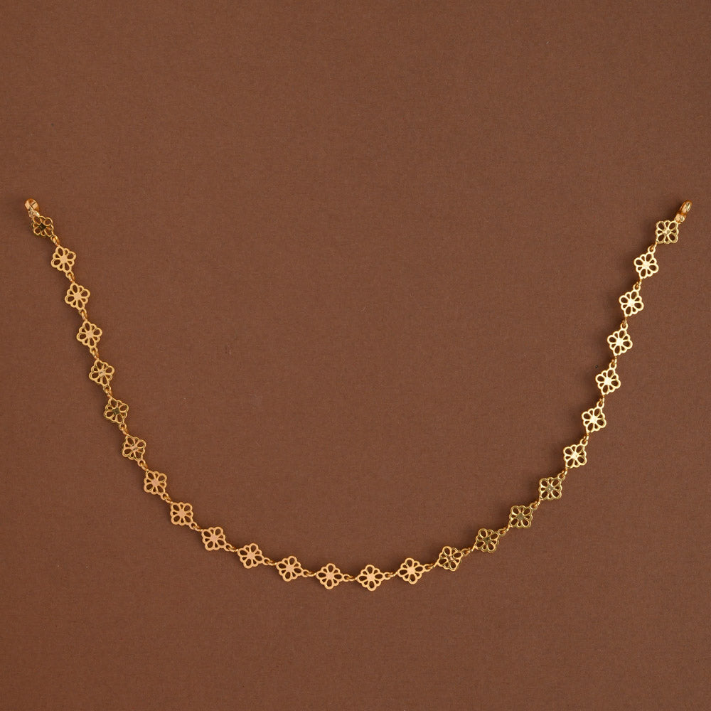 Floral ponmani neckpiece