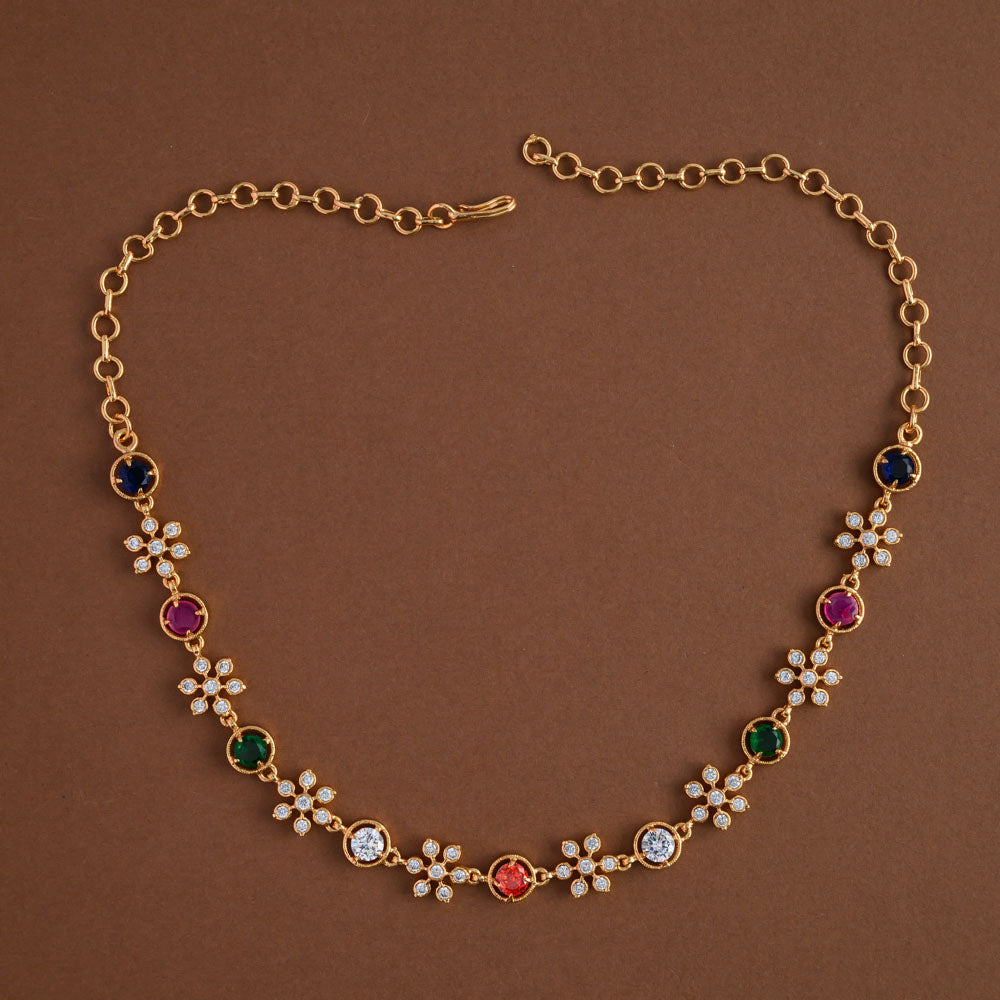 Impon floral neckpiece