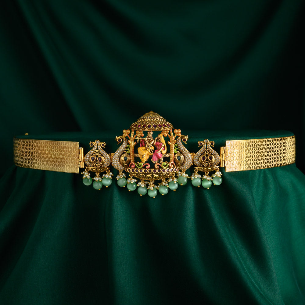 Hipbelt - Hand painted real gold inspired