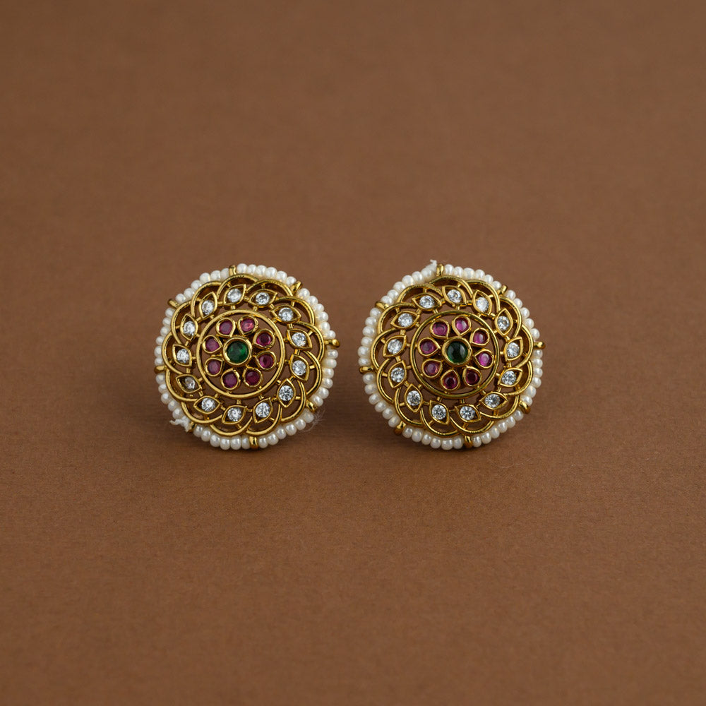 Kamatchi Earstud - Mehandi finish