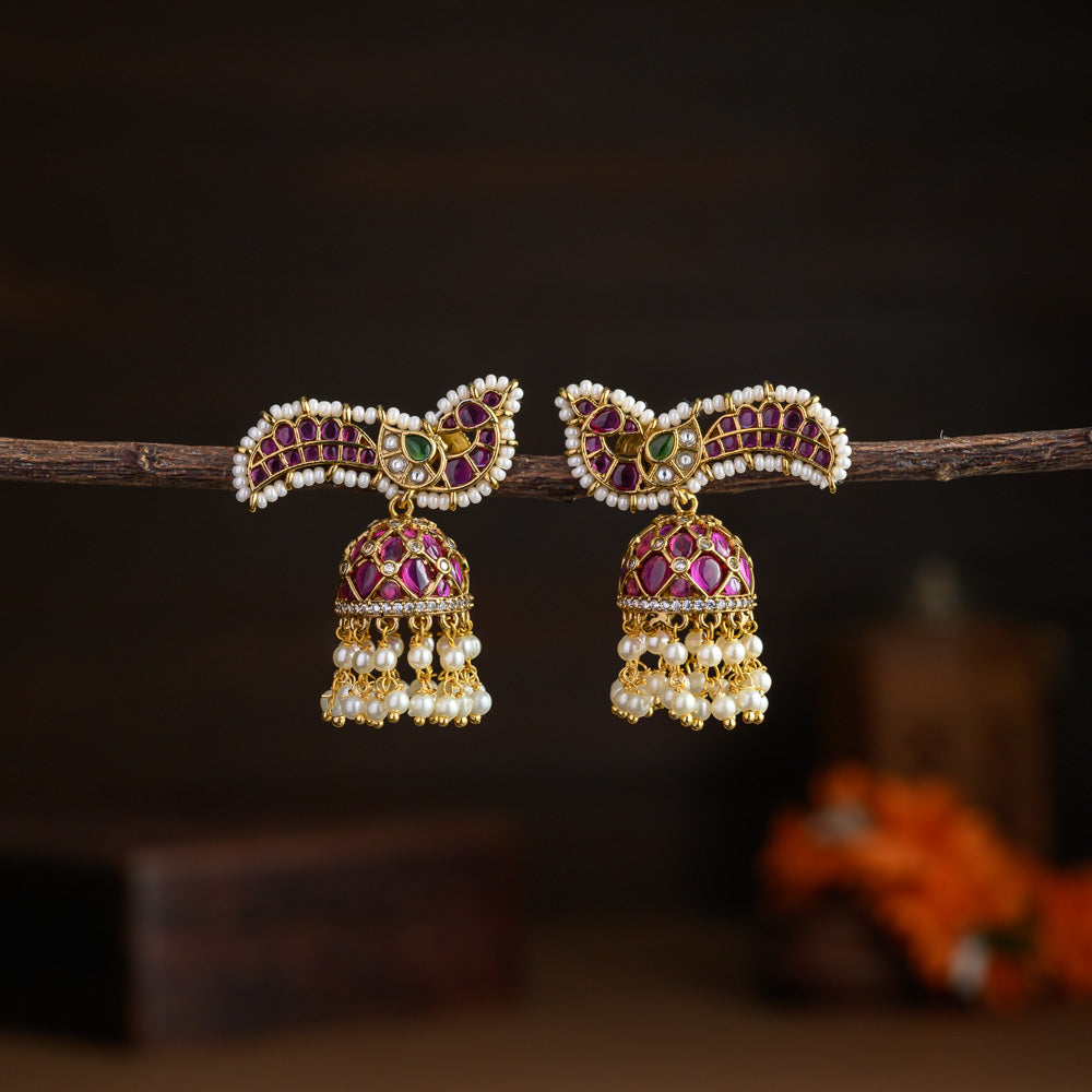 Peacock Jhumkas