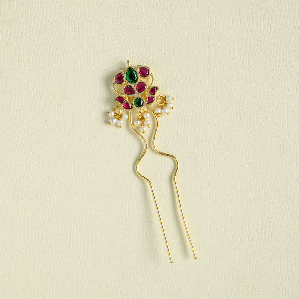 Jadau hair pin