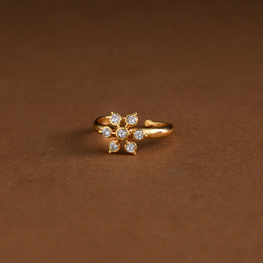 Impon adjustable ring - white