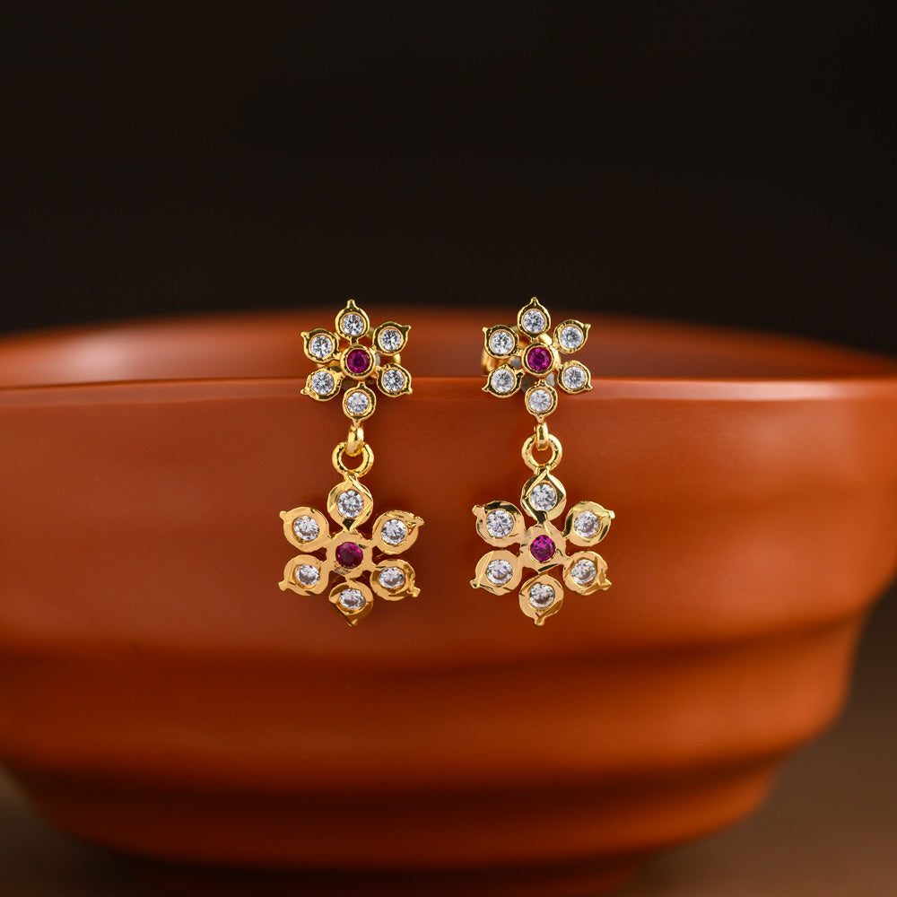 Micro gold plating earring