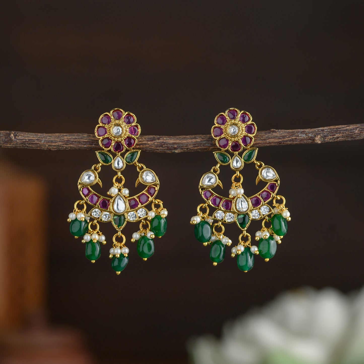 Chandbali earring - statement