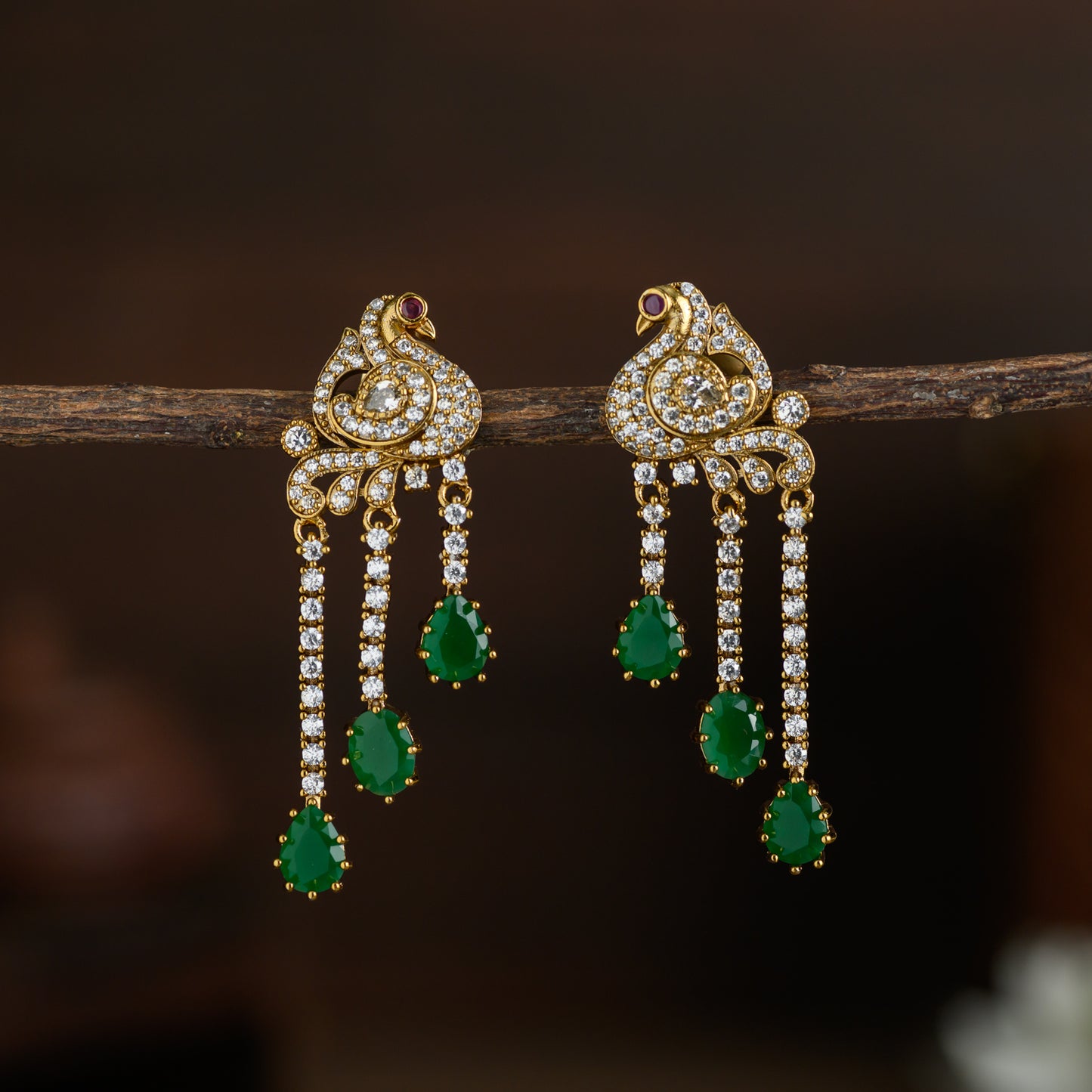 earring -green