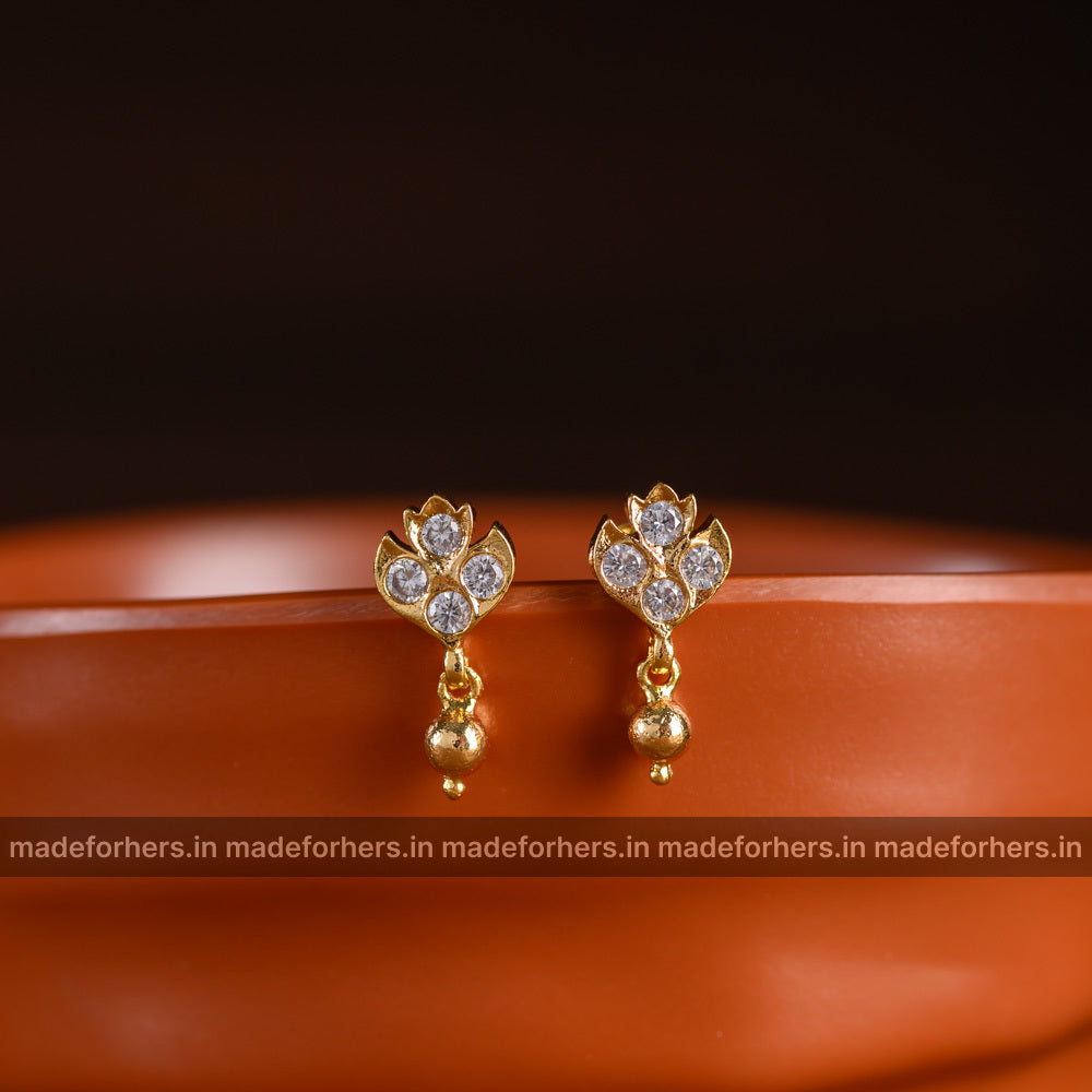 Floral gold drop