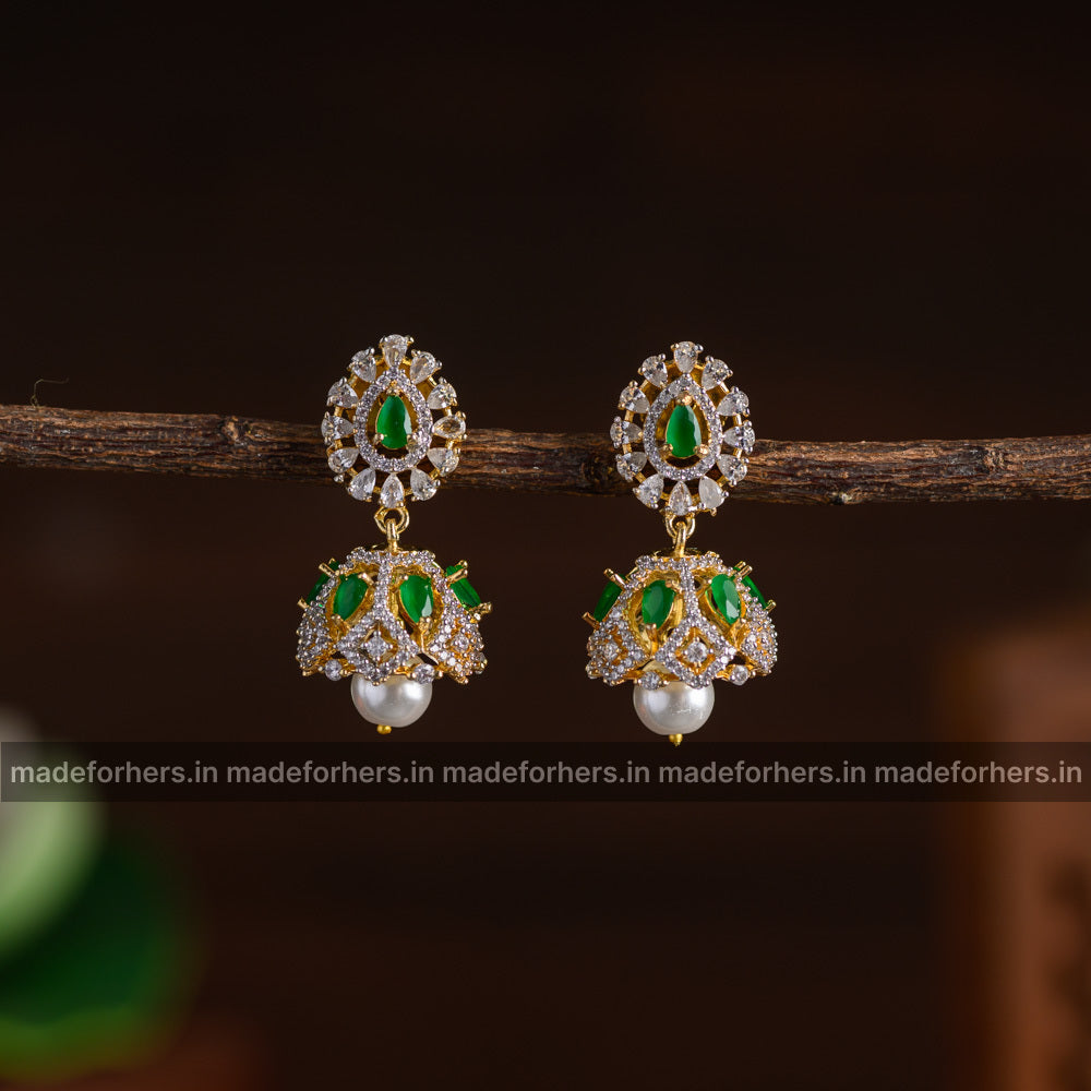 Diamond replica jhumki - shik