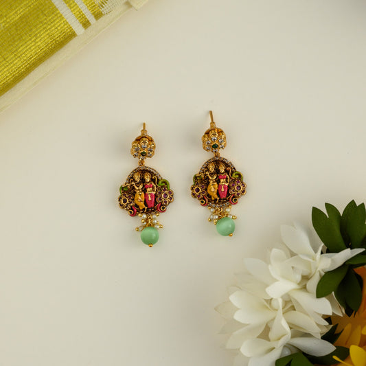 Neckpiece - Hand painted real gold inspired