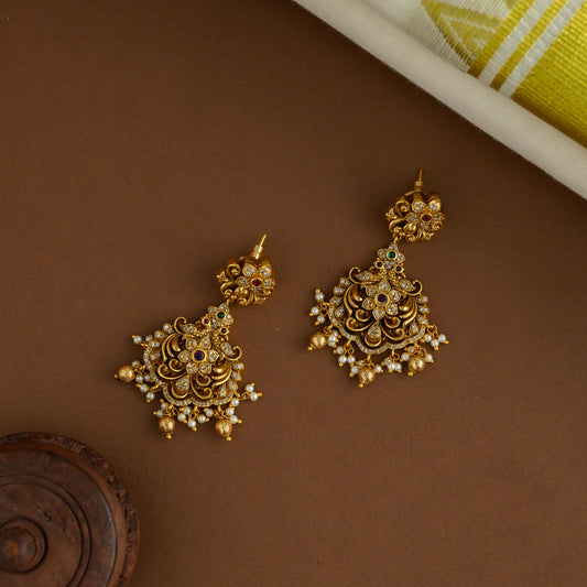 Ganesha Haaram - Hand painted real gold inspired