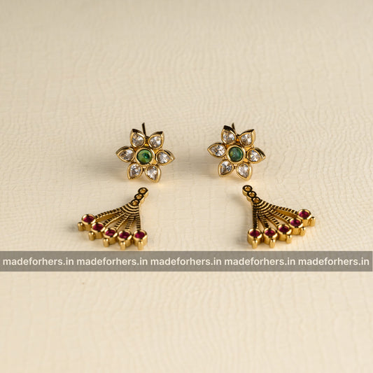 Detachable floral earstud
