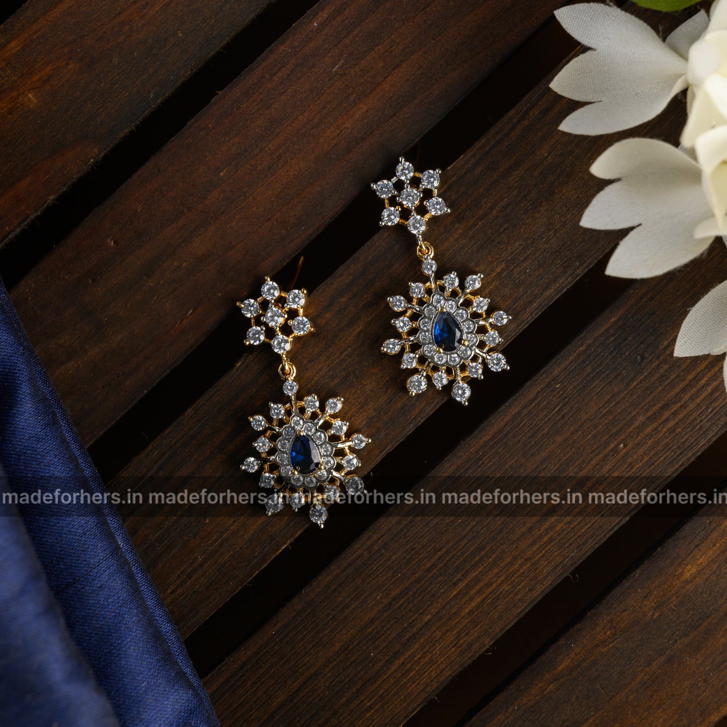 Rosaline Neckpiece - blue