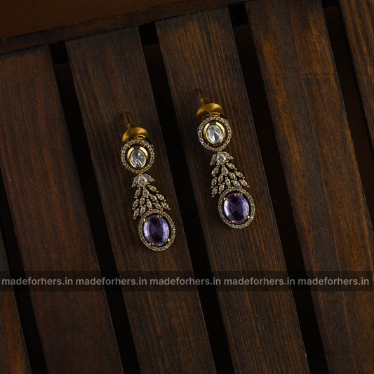 Porple drop neckpiece