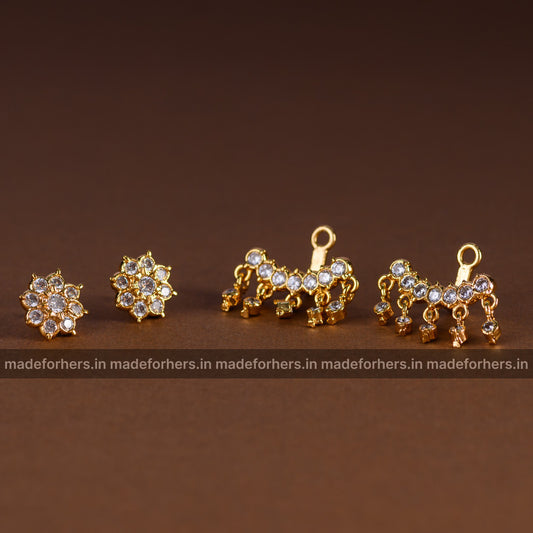Detachable floral earstud -vizh